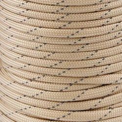 B469 Polyestersnodd med reflex 4 mm mörkbeige (25 m)