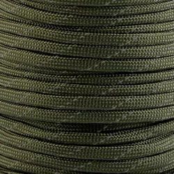 B469 Polyestersnodd med reflex 4 mm olivgrön (25 m)