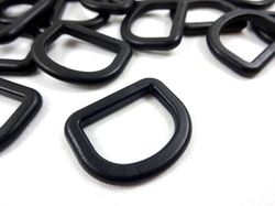 S688 D-ring plast 25 mm svart (2/20/100 st)