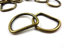 S251 D-ring 30 mm antikguld (10/50 st)