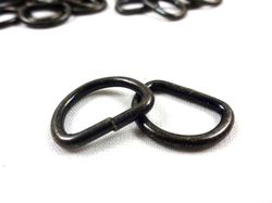 S251 D-ring 16 mm antikguld (10/100 st)