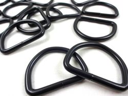 S251 D-ring svart 40 mm (10/20 st)