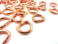 S251 D-ring 10 mm roséguld (10/50 st)