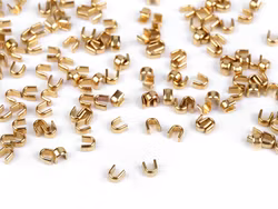 D150 Blixtlås Toppstopp 3 mm guld (10-100 g)