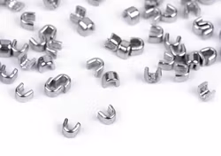D150 Blixtlås Toppstopp 3 mm nickel (10-100 g)