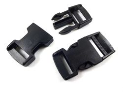 S488 Klickspänne 25 mm svart (50 st)