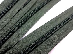D202 Blixtlås metervara 5 mm olivgrön (25 m)