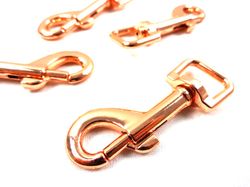 S547 Karbinhake 13 mm roséguld (10 st)