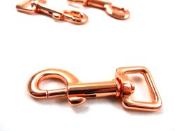 S548 Karbinhake 17 mm roséguld (10 st)