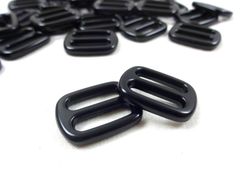 S611 Spännare metall 16 mm svart (10/50 st)