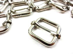 S612 Rörlig spännare metall 20 mm nickel (10/50 st)