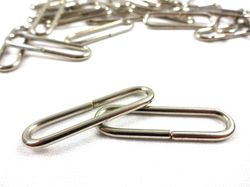 S663 Rundad rektangel 38 mm silver (10-pack)