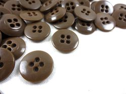 K010 Knapp 15 mm brun