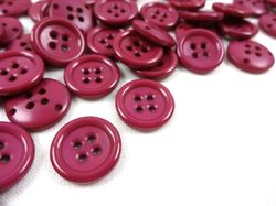K039 Knapp 15 mm mörkcerise