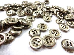K444 Knapp metall 13 mm silver