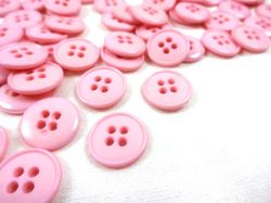K037 Knapp 16 mm rosa