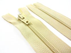 D072 Blixtlås 18 cm Opti 4 mm spiral ej delbar ljusbeige