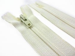 D072 Blixtlås 18 cm Opti 4 mm spiral ej delbar ljusbeige