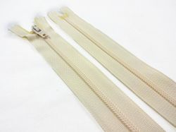 D072 Blixtlås 18 cm Opti 4 mm spiral ej delbar ljusbeige