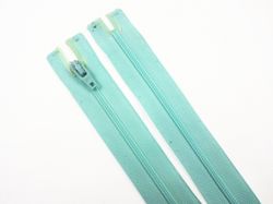 D072 Blixtlås 18 cm Opti 4 mm spiral ej delbar ljus aqua