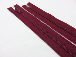 D072 Blixtlås 20 cm Opti 4 mm spiral ej delbar vinröd