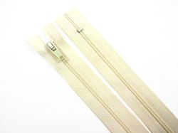D103 Blixtlås 18 cm 4 mm spiral ej delbar ljusbeige