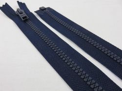 D057 Blixtlås 44 cm Opti delrin delbar 6 mm mörkblå