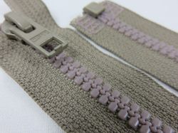 D057 Blixtlås 56 cm Opti delrin delbar 6 mm beige