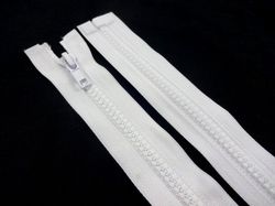 D301 Blixtlås 70 cm delrin delbar 6 mm vit