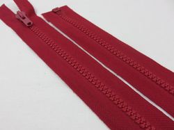 D066 Blixtlås 74 cm Salmi delrin delbar 6 mm röd