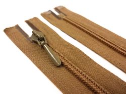 D105 Blixtlås 30 cm Opti 4 mm spiral ej delbar brun