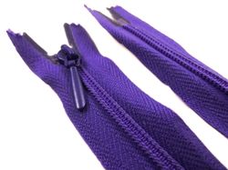 D105 Blixtlås 30 cm Opti 4 mm spiral ej delbar mörklila