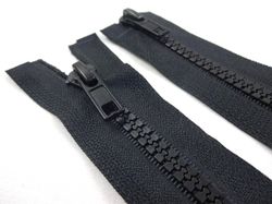 D363 Blixtlås 100 cm delrin 5 mm tvåväg svart