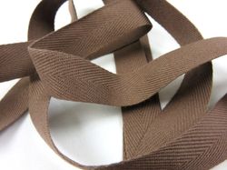 B600 Bomullsband 20 mm brun (50 m)