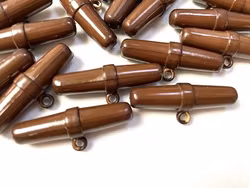 S863 Duffelknapp 39 mm brun (2:a sortering)