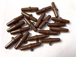 S863 Duffelknapp 39 mm brun (2:a sortering)