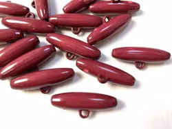 S889 Duffelknapp 29 mm vinröd (2:a sort)