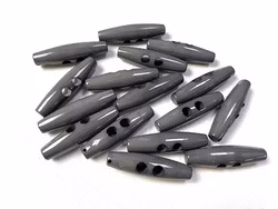 S872 Duffelknapp 49 mm mörkgrå