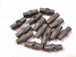 K356 Duffelknapp 27 mm nougatbrun