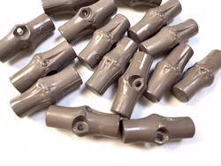 K356 Duffelknapp 27 mm nougatbrun