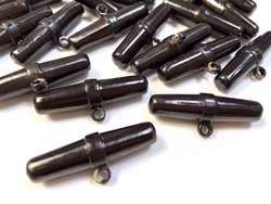 S863 Duffelknapp 39 mm brun (2:a sortering)