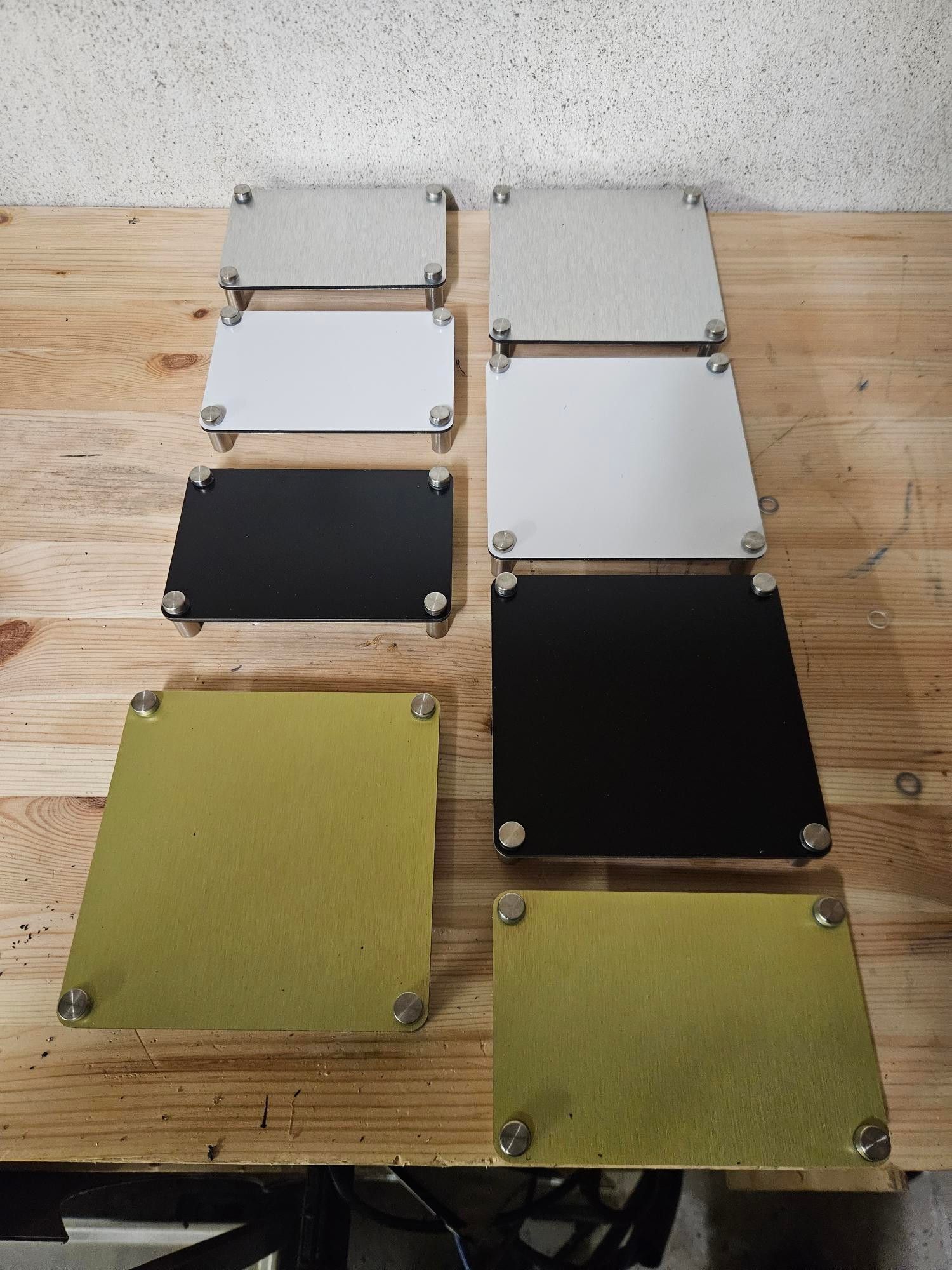 Blanke skilt for vinyl 15x10 cm