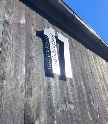 Hustall børstet stål med eller uten adresse
