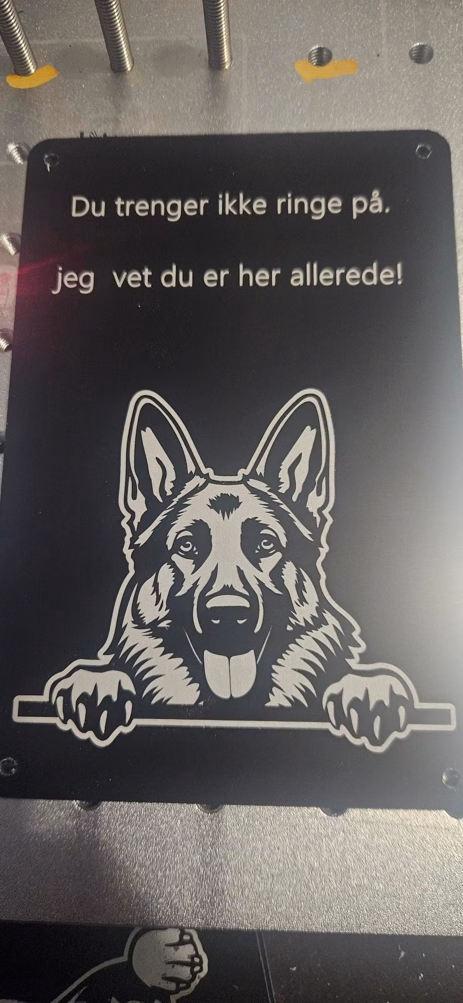 Shäfer dørskilt