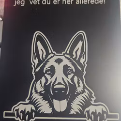 Shäfer dørskilt