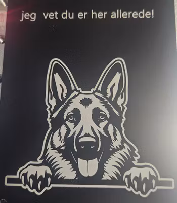 Shäfer dørskilt