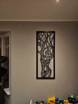 Veggpanel abstrakt dame