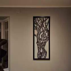 Veggpanel abstrakt dame