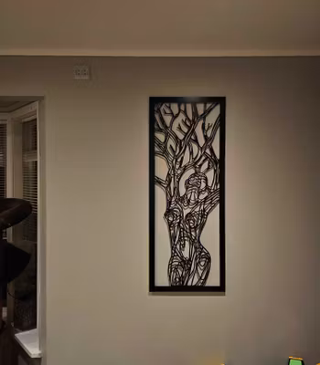 Veggpanel abstrakt dame