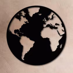 Verdenskart globus
